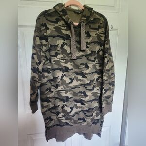 George  Plus Women's Printed Hooded Dress Size 1x